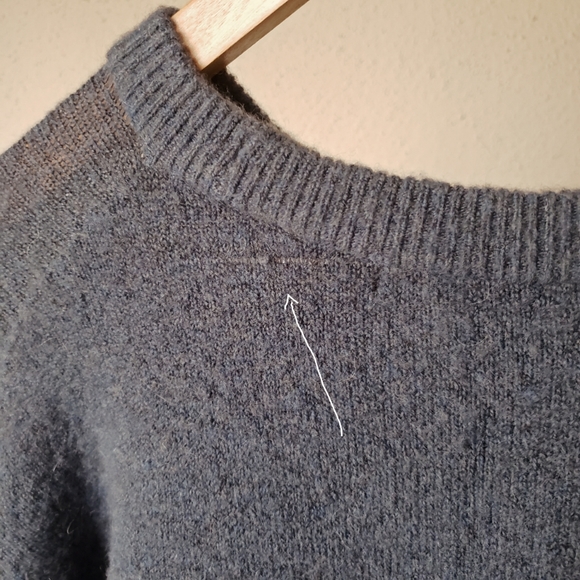 Madewell Button Sleeve Pullover Soft Sweater - Picture 8 of 8